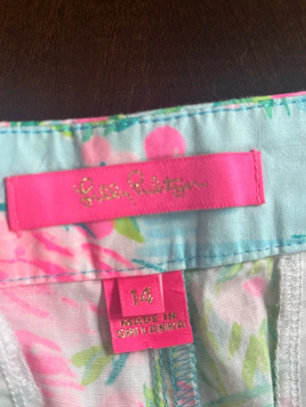 Lilly Pulitzer Buttercup Shorts, Floridita Flamingo, Size 14‎